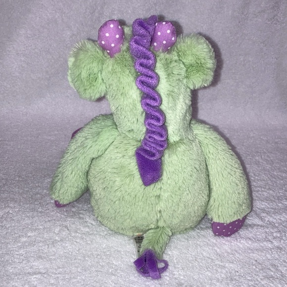 American Girl Bitty Baby Weighted Comfort Giraffe Plush Green Purple Stuffed 11" - Picture 4 of 6